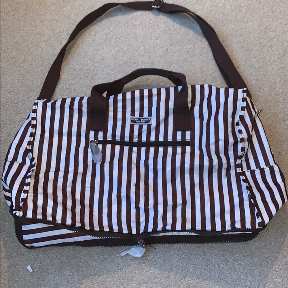 HENRI BENDEL CENTENNIAL STRIPE PACKABLE TOTE NWT